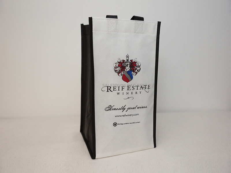 4 Bottles bag PP non woven x sewing